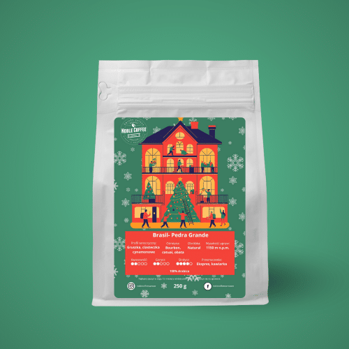 Kawa świąteczna Brasil Pedra Grande pod espresso palarnia kawy Noble Coffee