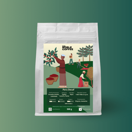 Kawa bezkofeinowa Peru Decaf 500g palarnia kawy Noble Coffee