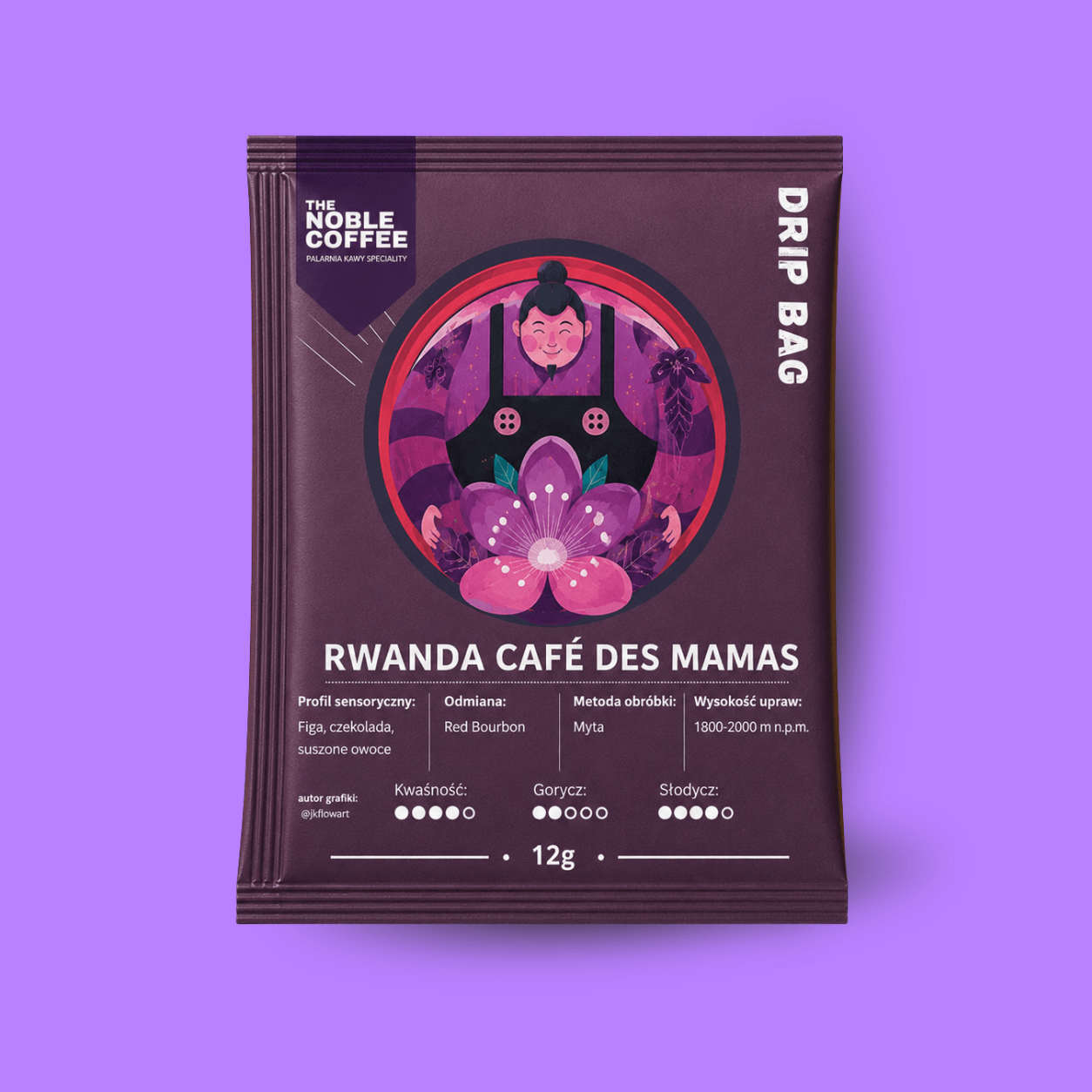 Drip Bag Kawa Rwanda Café des Mamas - pod przelew